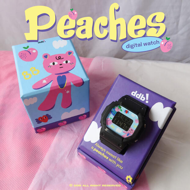 Peaches Digital Watch